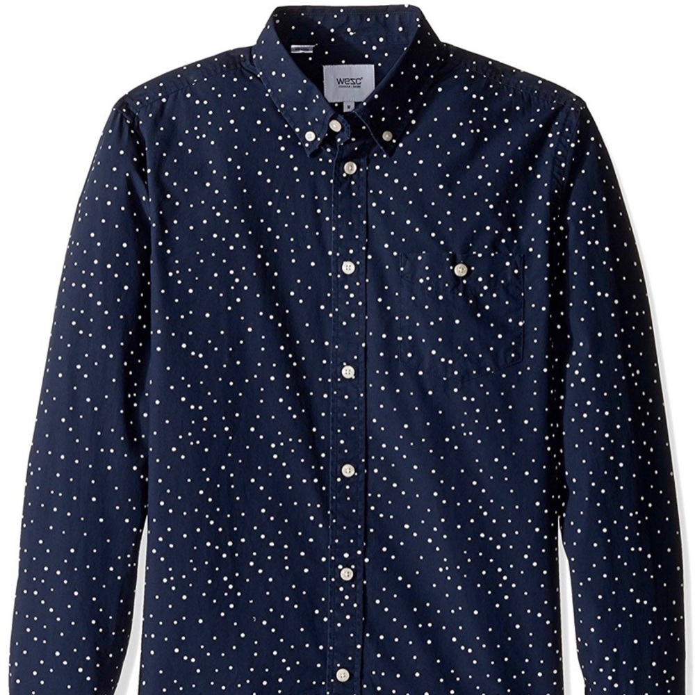 Wesc Men's Orien Navy Blazer relaxed fit Medium